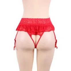 LOVE AND VIBES String Ceinture Porte-jarretelles En Dentelle -Sextoys boutique string ceinture porte jarretelles en dentelle 12