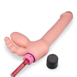LOVE AND VIBES Triple Gode Pénétrateur Vibrant -Sextoys boutique triple gode penetrateur vibrant 10