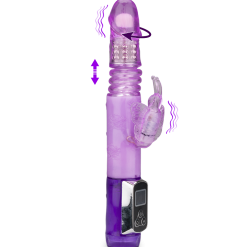 LOVE AND VIBES Vibro Rabbit Butterfly Va-et-vient Rotatif LCD