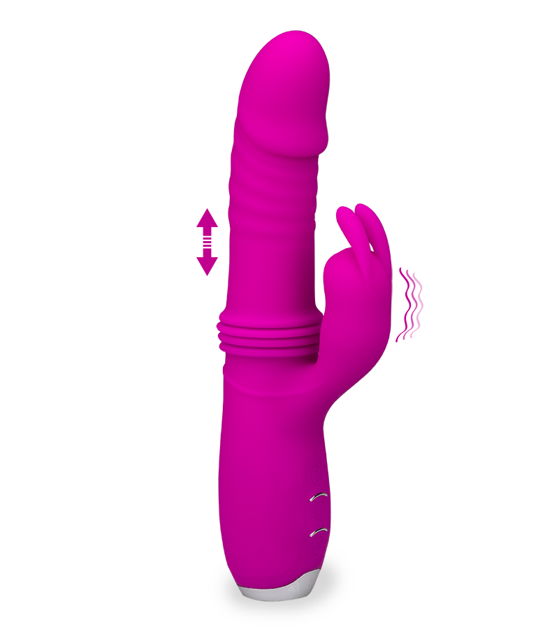 LOVE AND VIBES Vibro Rabbit Va-et-vient USB 12 Vitesses 8 LOVE AND VIBES Vibro Rabbit Va-et-vient USB 12 Vitesses – Image 8