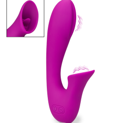 LOVE AND VIBES Vibromasseur Avec Langue 12 Modes