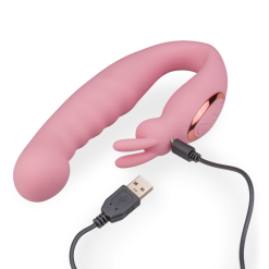 LOVE AND VIBES Vibromasseur Courbé Point G Sweet Bunny -Sextoys boutique vibromasseur courbe point g sweet bunny 9
