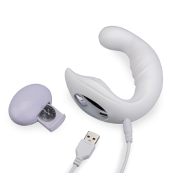 LOVE AND VIBES Vibromasseur De Couple 2-en-1 Point G Et Clitoris -Sextoys boutique vibromasseur de couple 2 en 1 point g et clitoris 9