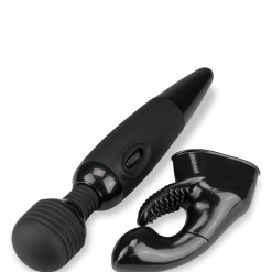 LOVE AND VIBES Vibromasseur Fantasy Wand Black 2 Embouts -Sextoys boutique vibromasseur fantasy wand black 2 embouts 10