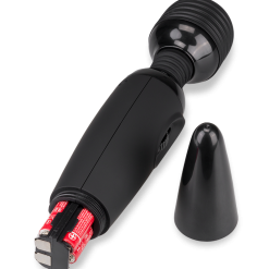 LOVE AND VIBES Vibromasseur Fantasy Wand Black 2 Embouts -Sextoys boutique vibromasseur fantasy wand black 2 embouts 11