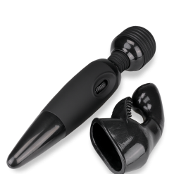 LOVE AND VIBES Vibromasseur Fantasy Wand Black 2 Embouts -Sextoys boutique vibromasseur fantasy wand black 2 embouts 9