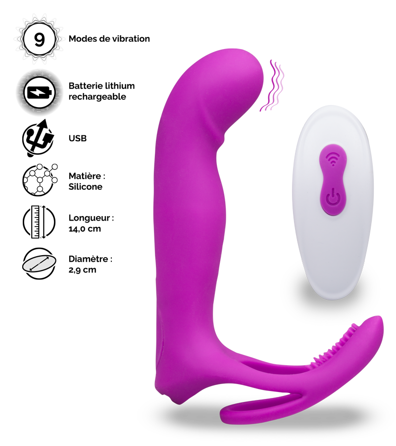 LOVE AND VIBES Vibromasseur Multifonctions Avec Anneau Cockring Poly 3 LOVE AND VIBES Vibromasseur Multifonctions Avec Anneau Cockring Poly – Image 3