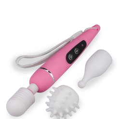 LOVE AND VIBES Vibromasseur Power Fantasy Wand 3 Embouts -Sextoys boutique vibromasseur power fantasy wand 3 embouts 9