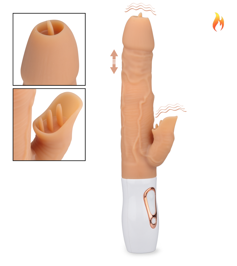 LOVE AND VIBES Vibromasseur Rabbit Chauffant 7 Modes Satisfaction 1 LOVE AND VIBES Vibromasseur Rabbit Chauffant 7 Modes Satisfaction