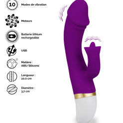 LOVE AND VIBES Vibromasseur Rabbit Flapa 33 LOVE AND VIBES Vibromasseur Rabbit Flapa -Sextoys boutique vibromasseur rabbit flapa 12