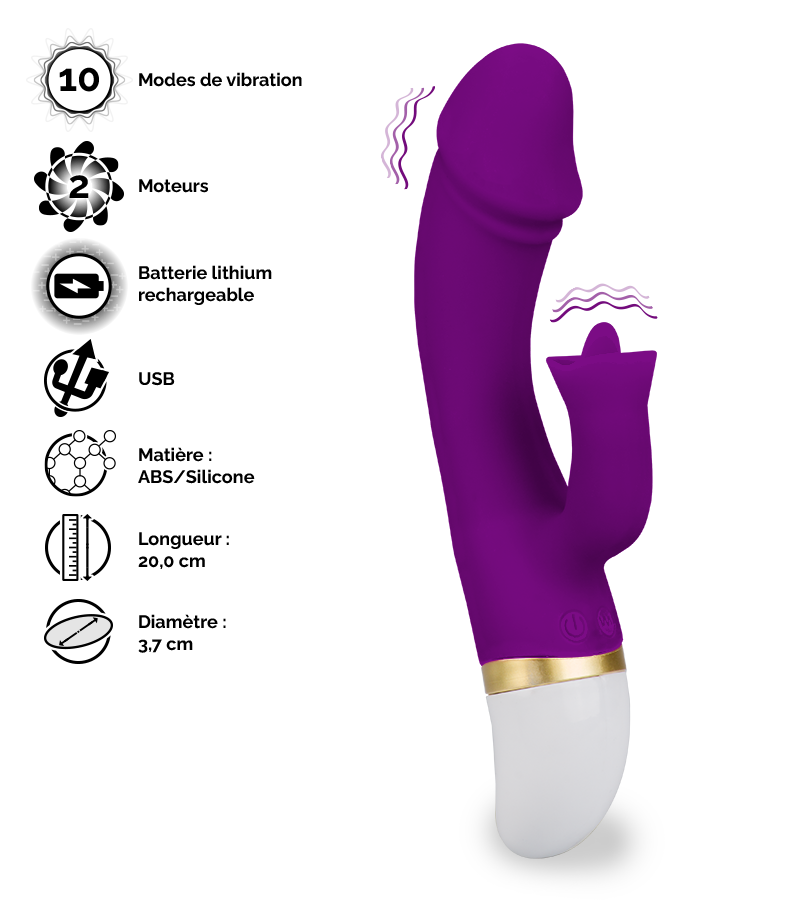 LOVE AND VIBES Vibromasseur Rabbit Flapa 10 LOVE AND VIBES Vibromasseur Rabbit Flapa – Image 10