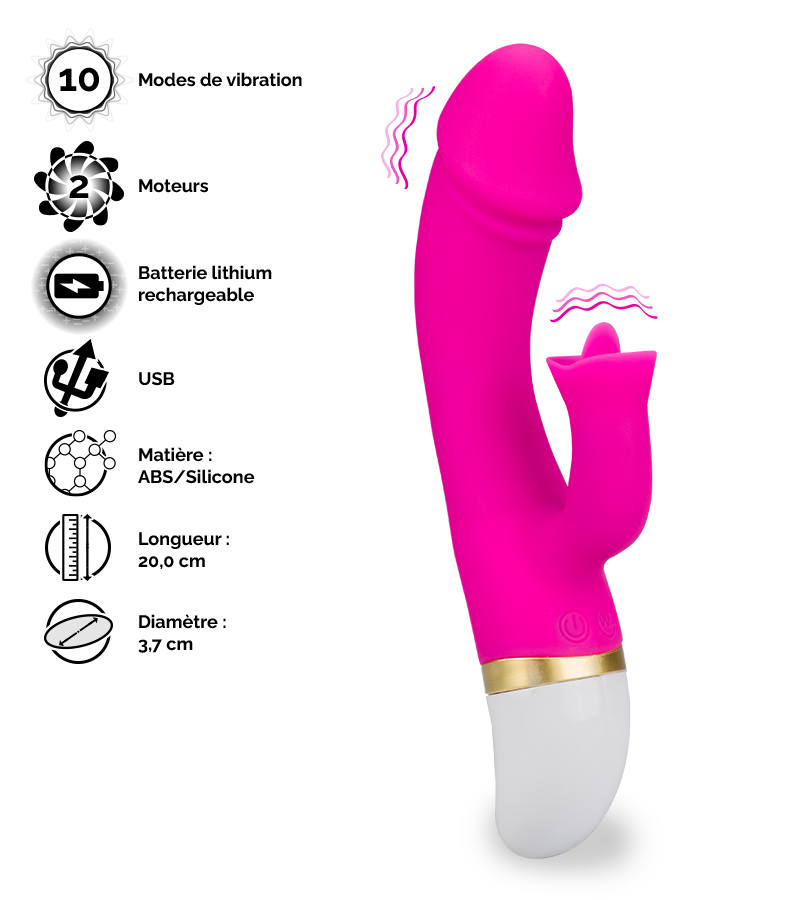 LOVE AND VIBES Vibromasseur Rabbit Flapa 18 LOVE AND VIBES Vibromasseur Rabbit Flapa – Image 18