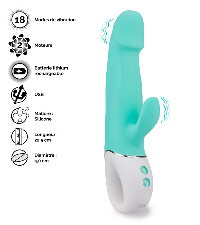 LOVE AND VIBES Vibromasseur Rabbit Intense Spring 2 LOVE AND VIBES Vibromasseur Rabbit Intense Spring – Image 2