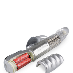 LOVE AND VIBES Vibromasseur Rabbit Rotatif Silver Pleasure -Sextoys boutique vibromasseur rabbit rotatif silver pleasure 9