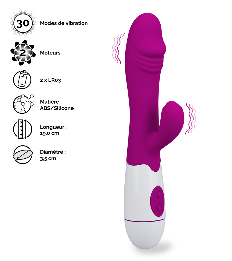 LOVE AND VIBES Vibromasseur Rabbit Snappy 2 LOVE AND VIBES Vibromasseur Rabbit Snappy – Image 2