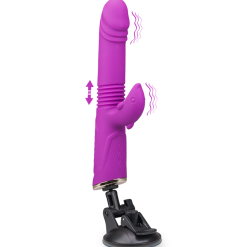 LOVE AND VIBES Vibromasseur Rabbit Va-et-vient Avec Ventouse Flip