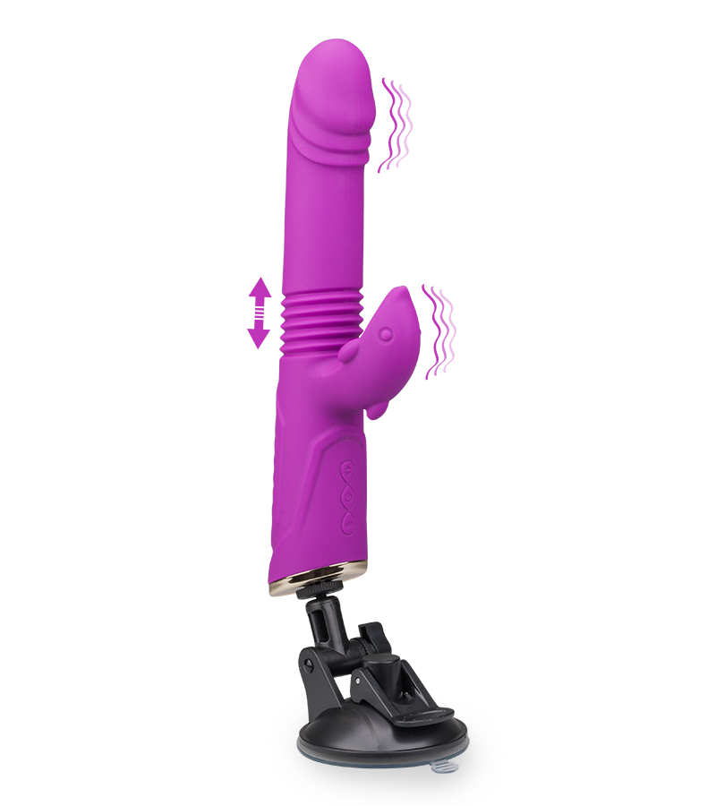 LOVE AND VIBES Vibromasseur Rabbit Va-et-vient Avec Ventouse Flip 1 LOVE AND VIBES Vibromasseur Rabbit Va-et-vient Avec Ventouse Flip